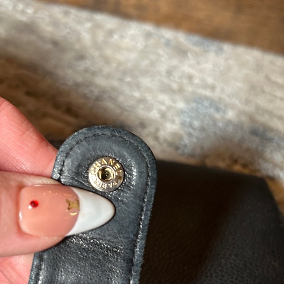 309. CHANEL Black Caviar Leather wallet - Picture 12 of 12